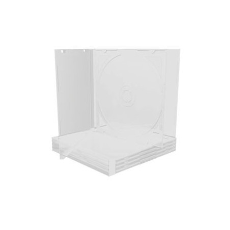 MediaRange CD Jewelcase para 2 discos, 10.4mm, bandeja transparente, pack 5