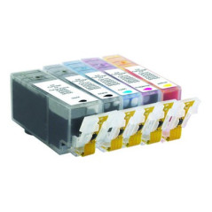 MediaRange Tintenpatronen für Canon® PGI-525 und CLI-526 Serie, mit Chip, 5er-Set