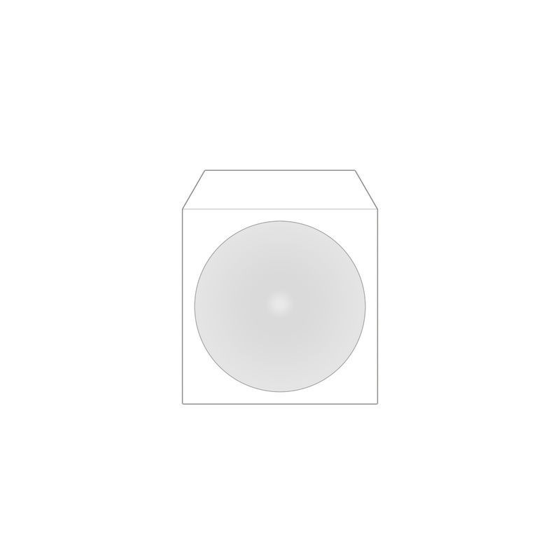 Papierhüllen CD/DVD/BD mit Klebelasche und selbstklebender Rückseite 100 Stk.