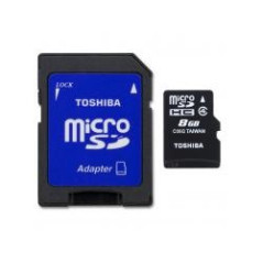 Toshiba Micro SDHC 8GB Clase 4 + Adaptador SD