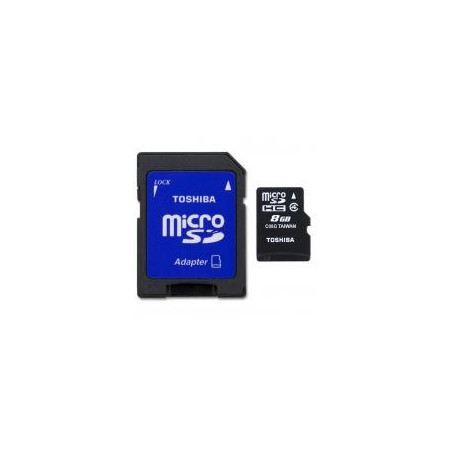 Toshiba Micro SDHC 8GB Class 4 + SD-Adapter