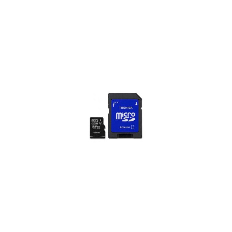 Toshiba Micro SDHC 32GB Classe 4 + adattatore SD