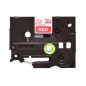 Brother TZE-435 White/red compatible label tape TZ-435