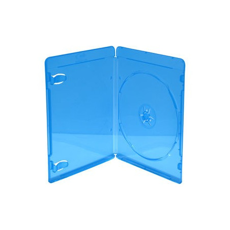 BD caja para 1 disco, 7mm, Azul, Pack 50