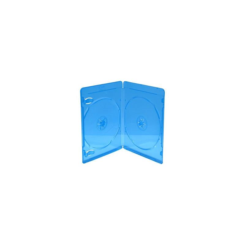 BD Case for 2 disc, 7mm, blue, Pack 50