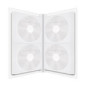 MediaRange Carpeta para 48 discos, con índice Rotulable, transparente/blanca