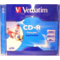 Verbatim CD-R 52x FF Printable AZO Caja Jewel,ID Branded - 10 uds