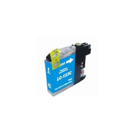 Cartouche d'encre compatible Brother LC121/LC123 XL Bleu
