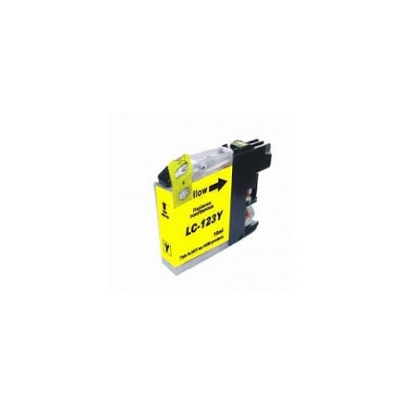 Cartucho de tinta compatible Brother LC121/LC123 XL Amarillo