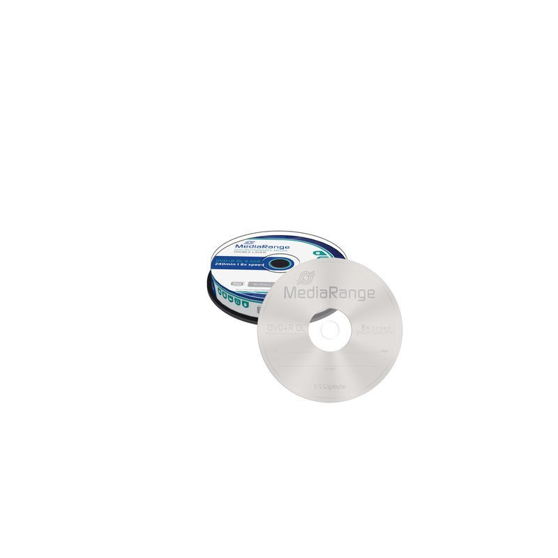 MediaRange DVD+R Double couche 8,5 Go 240 min 8x, spindle 10