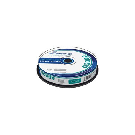 MediaRange DVD+R Double Layer 8,5GB 240min 8x, Spindel 10