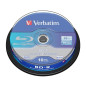 Blu-ray BD-R Sl 25GB 6x Verbatim campana 10 pz.