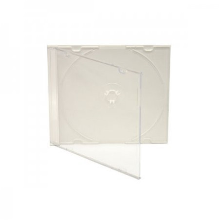 Pack 100 - custodie CD Slimcase 5,2mm per 1 CD/DVD bianche