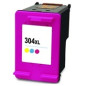 HP 304XL Cartucho de tinta remanufacturado tricolor N9K05AE/N9K07AE