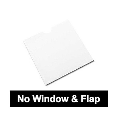 Cardboard Sleeves for CD | DVD | BD without flap, without window, white, Pack 50