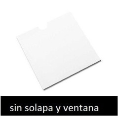 Bolsas de Carton para CD/DVD/BD com aba, MediaRange 50 uds