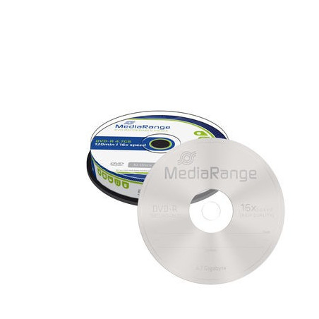 MediaRange DVD-R 4,7 GB 16x – Campana 10 | DVDi.fr