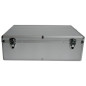 MediaRange Media storage case for 1.000 discs, aluminum look, with hanging sleeves, silver