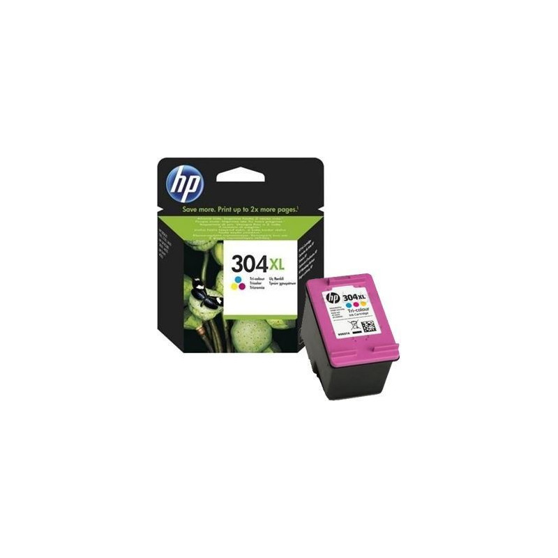 HP 304XL Cartouche d'encre d'origine trois couleurs N9K07AE