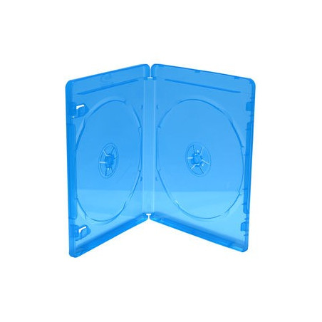 MediaRange BD Case for 2 discs, 11mm, blue, pack 5