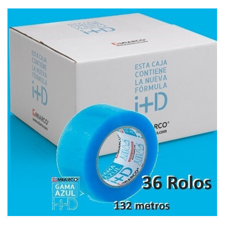36 Rouleaux - ruban adhésif d'emballage pp 48mmx132m transparent (22742)