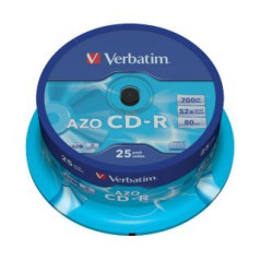 Verbatim CD-R 700 MB 52x – Spindel 25 | DVDi.fr