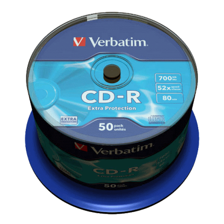 Verbatim CD-R 700 Mo 52x – Spindle 50 | DVDi.fr