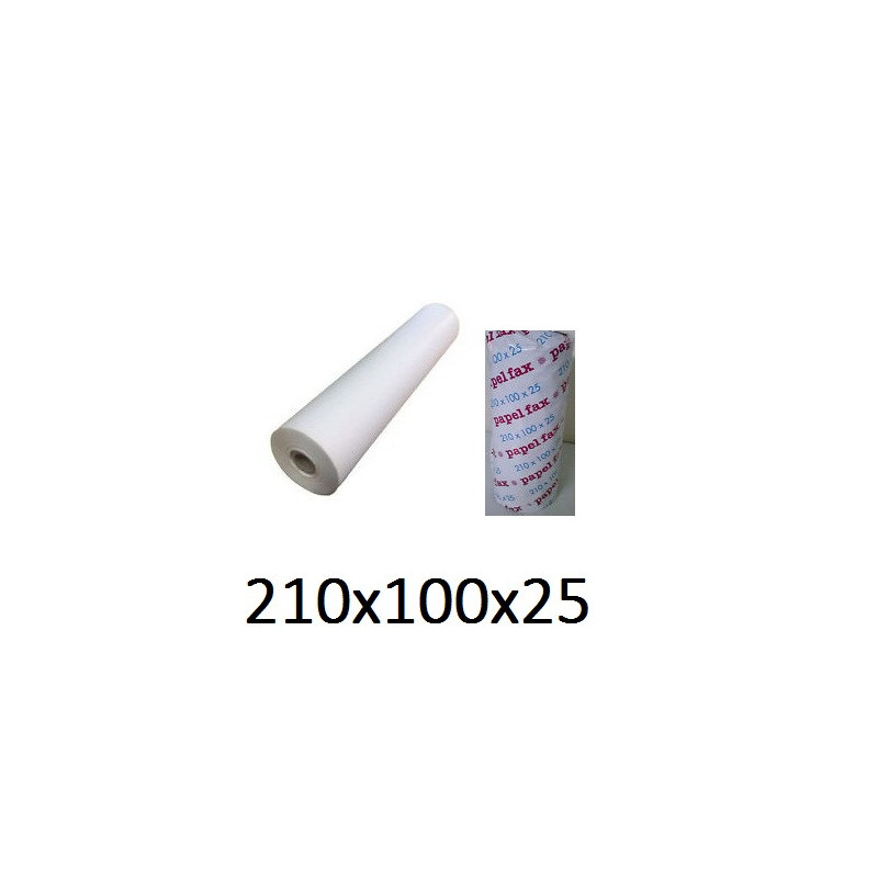 Rotolo di carta termica per fax 210x100x25mm