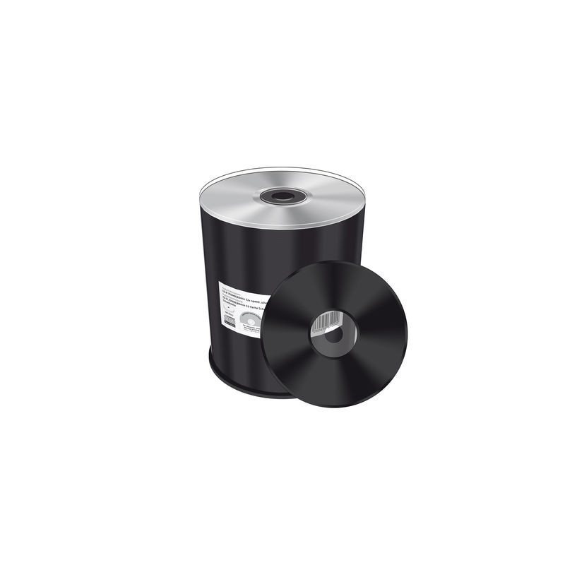 CD-R MediaRange 52x Plata imprimible térmico 100 uds. (negro)