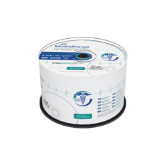 MediaRange Medical line DVD-R 4,7 Go|120 min 16x, imprimable jet d'encre surface intégrale, spindle 50