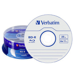 Verbatim DataLife Blu-ray Disc BD-R HTL, 135 min  25 GB, 6x, 25 uni