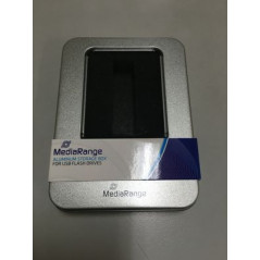 MediaRange Aluminum storage box, for USB flash drives, silver