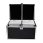 MediaRange Media storage case for 200 discs, aluminum look, with hanging sleeves, silver