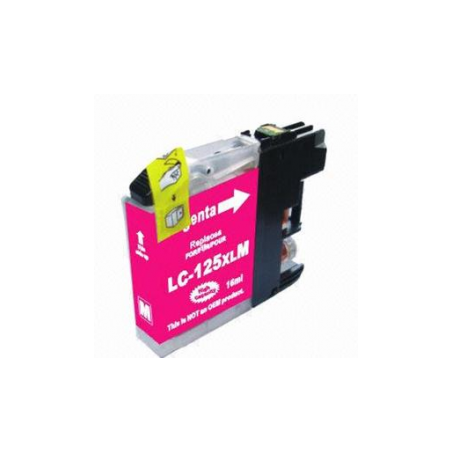 Compatible Brother LC125M XL Magenta ink cartridge | DVDi.fr