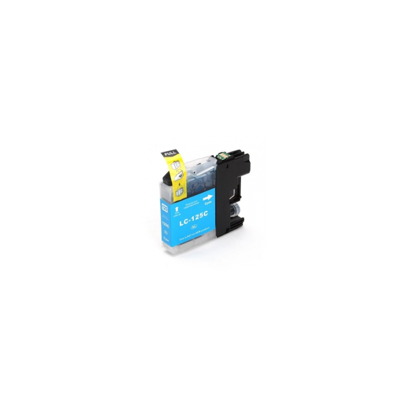 Brother LC125C XL Cyan compatible (new chip)