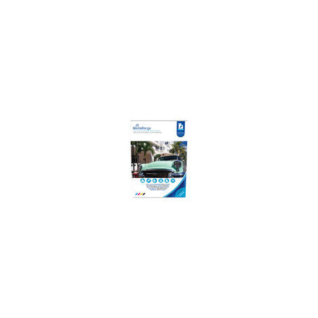 MediaRange Papel fotográfico DIN A4 para impresoras de inyección, alto brillo, 180g, 50 hojas