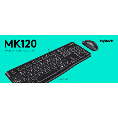 TECLADO + RATON LOGITECH DESKTOP MK120