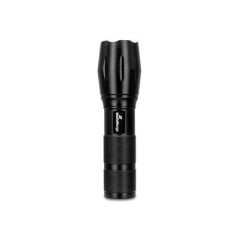 MediaRange LED flashlight with powerbank, 1.800mAh battery, black