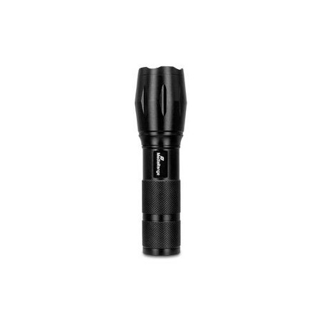 MediaRange LED flashlight with powerbank, 1.800mAh battery, black