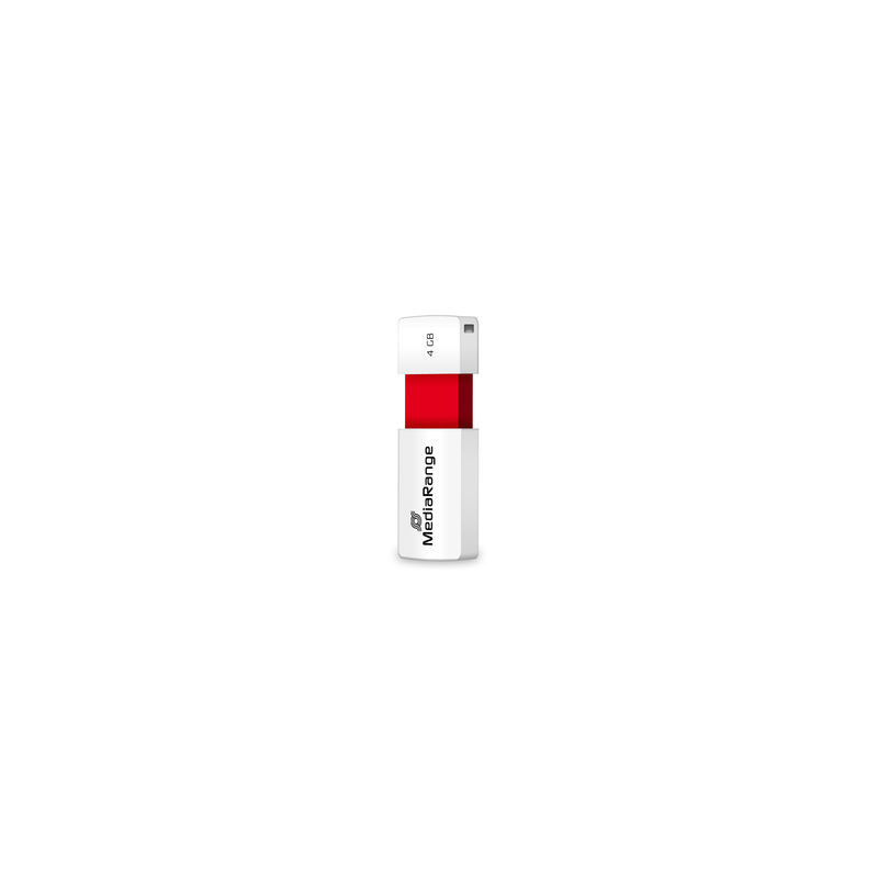 Pendrive MediaRange, Color Edition, Rojo, 4 GB