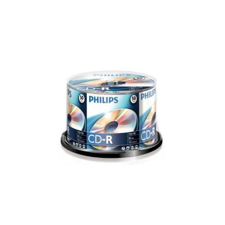 Philips CD-R 80Min 700MB 52x Cakebox (50 unidades)