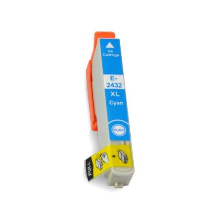 Tinteiro compatível Epson 24XL T2432 T2422 Ciano | DVDi.fr