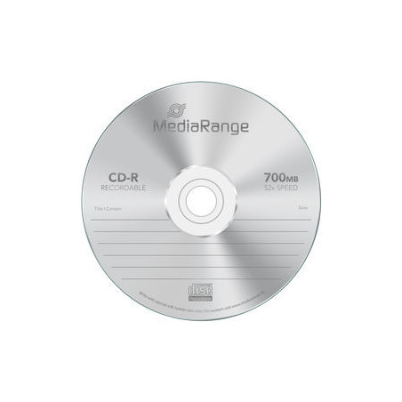 MediaRange CD-R 700MB 80min 52x speed, Cake 100