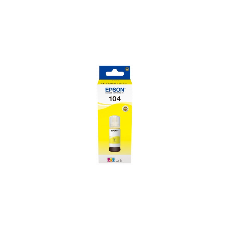 Epson 104 Amarillo Botella de Tinta Original - C13T00P440