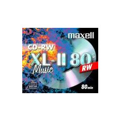 Maxell CD-RW 80 Maxell Audio, JewelCase, 1 unidade