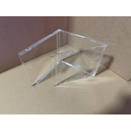 CD Jewelcase 10.4mm for 2 CD/DVD, clear, MediaRange