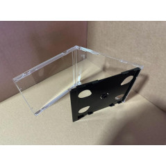 Boîtier CD cristal pour 2 disques, 10,4 mm, plateau noir