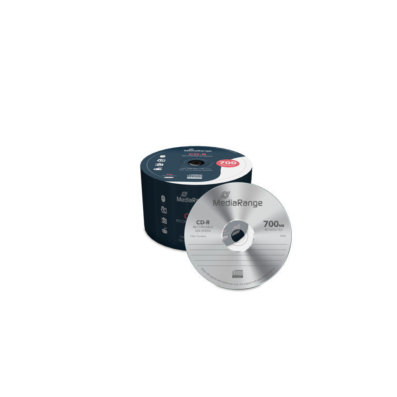 MediaRange CD-R 700 Mo 80 min 52x, Spindle 50