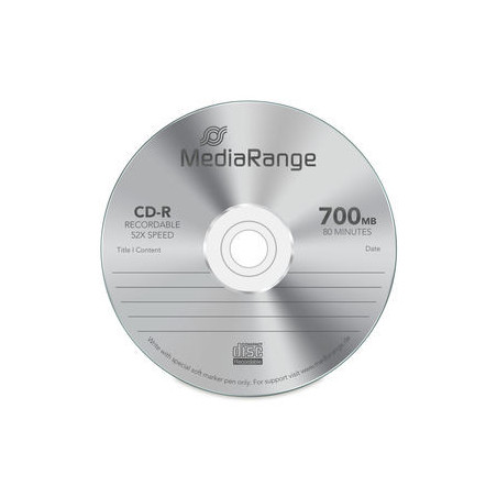 MediaRange CD-R 52x 700 Mo/80 min Spindle 25