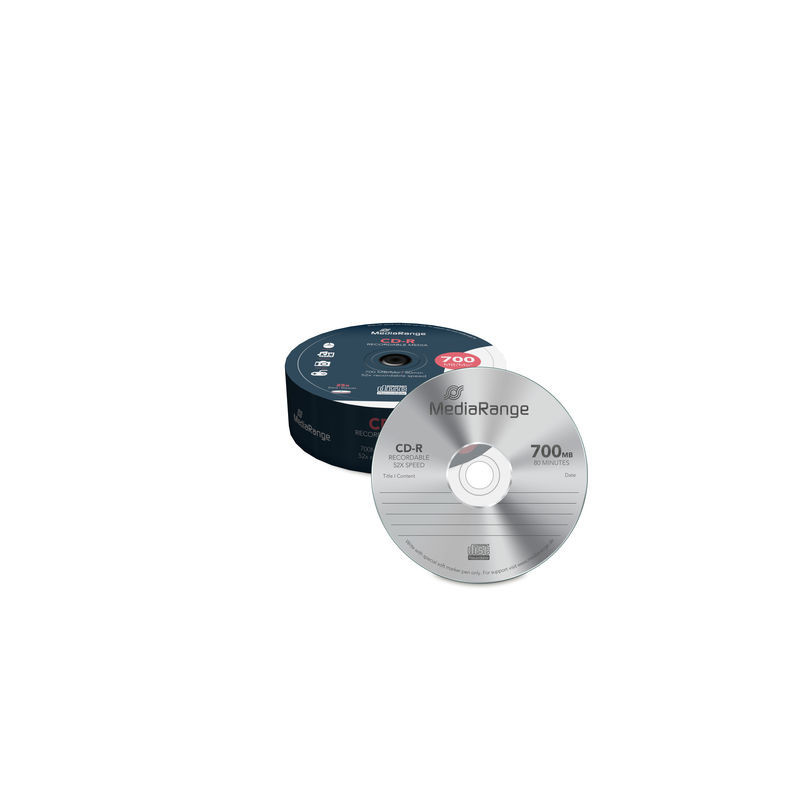 MediaRange CD-R 52x 700MB/80min Campana 25